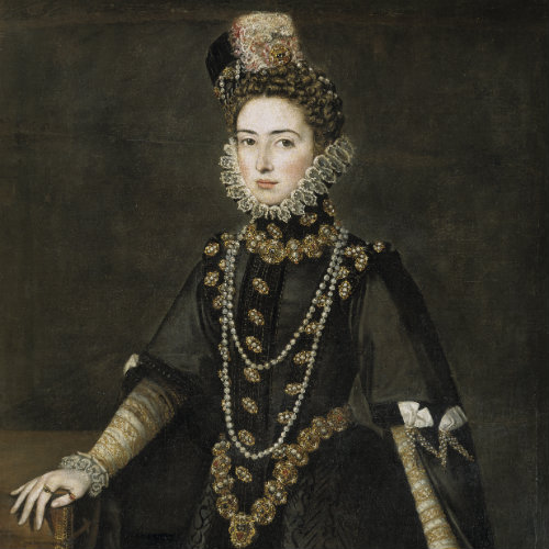 A portrait of Catalina Micaela.